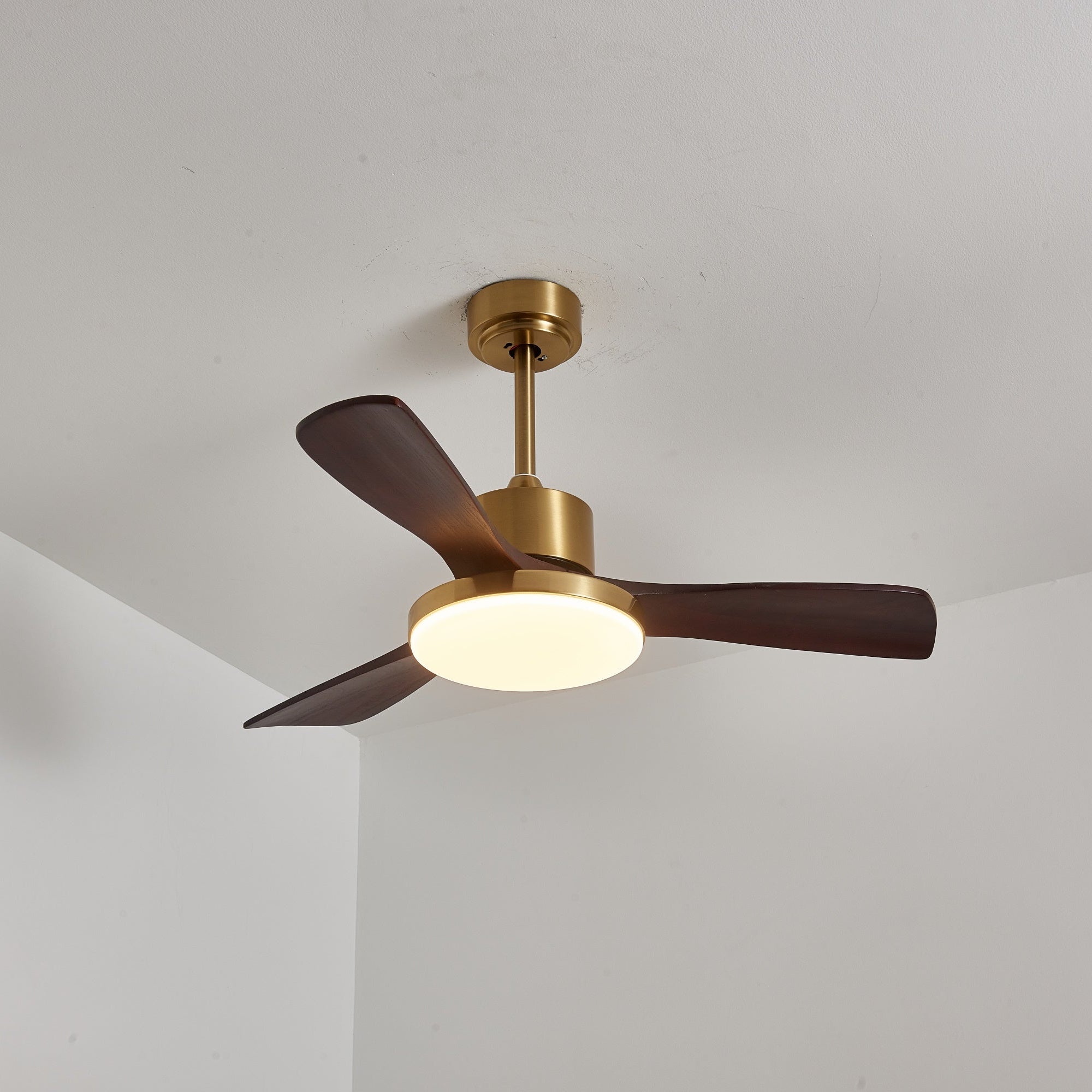 Xen Modern Wood Ceiling Fan Light-Neutral Decor