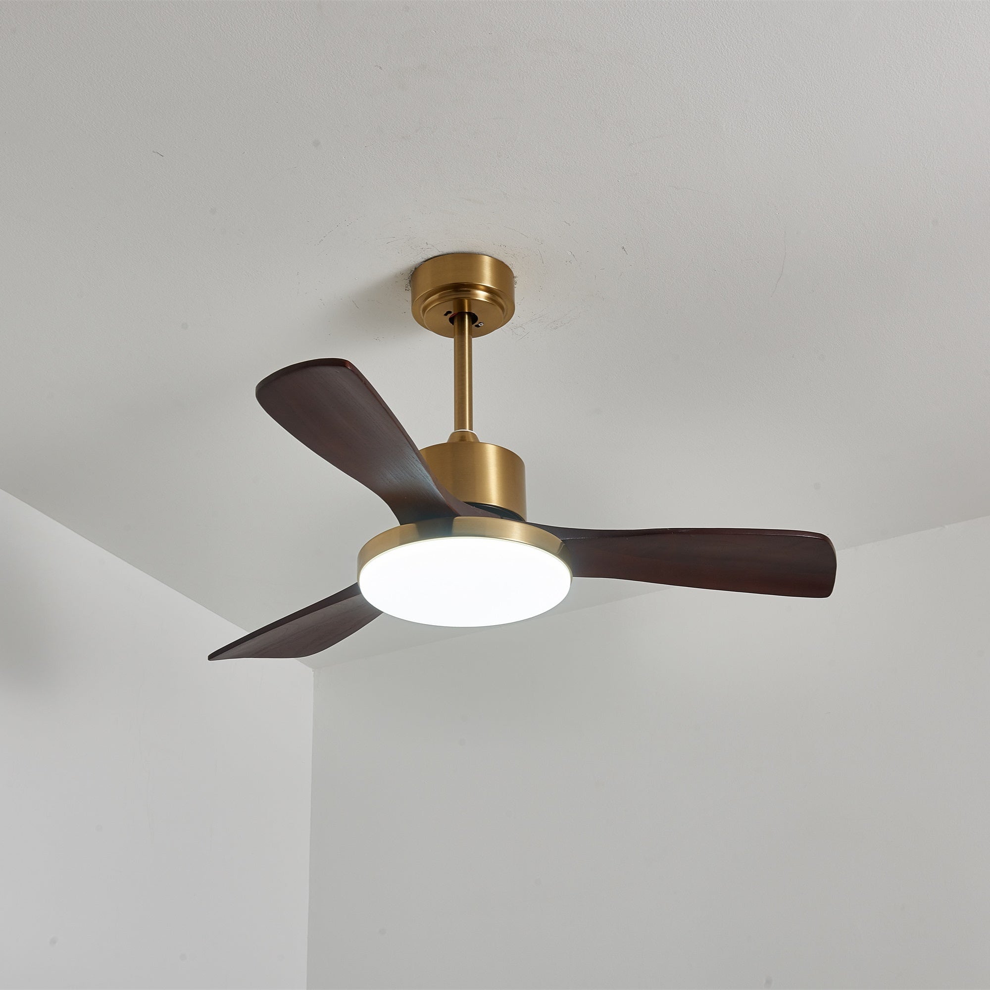 Xen Modern Wood Ceiling Fan Light-Neutral Decor