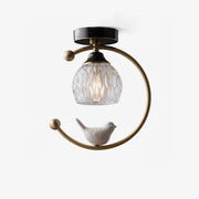 Otis Linearo Artistic Ceramic Bird Ceiling Light-Neutral Decor