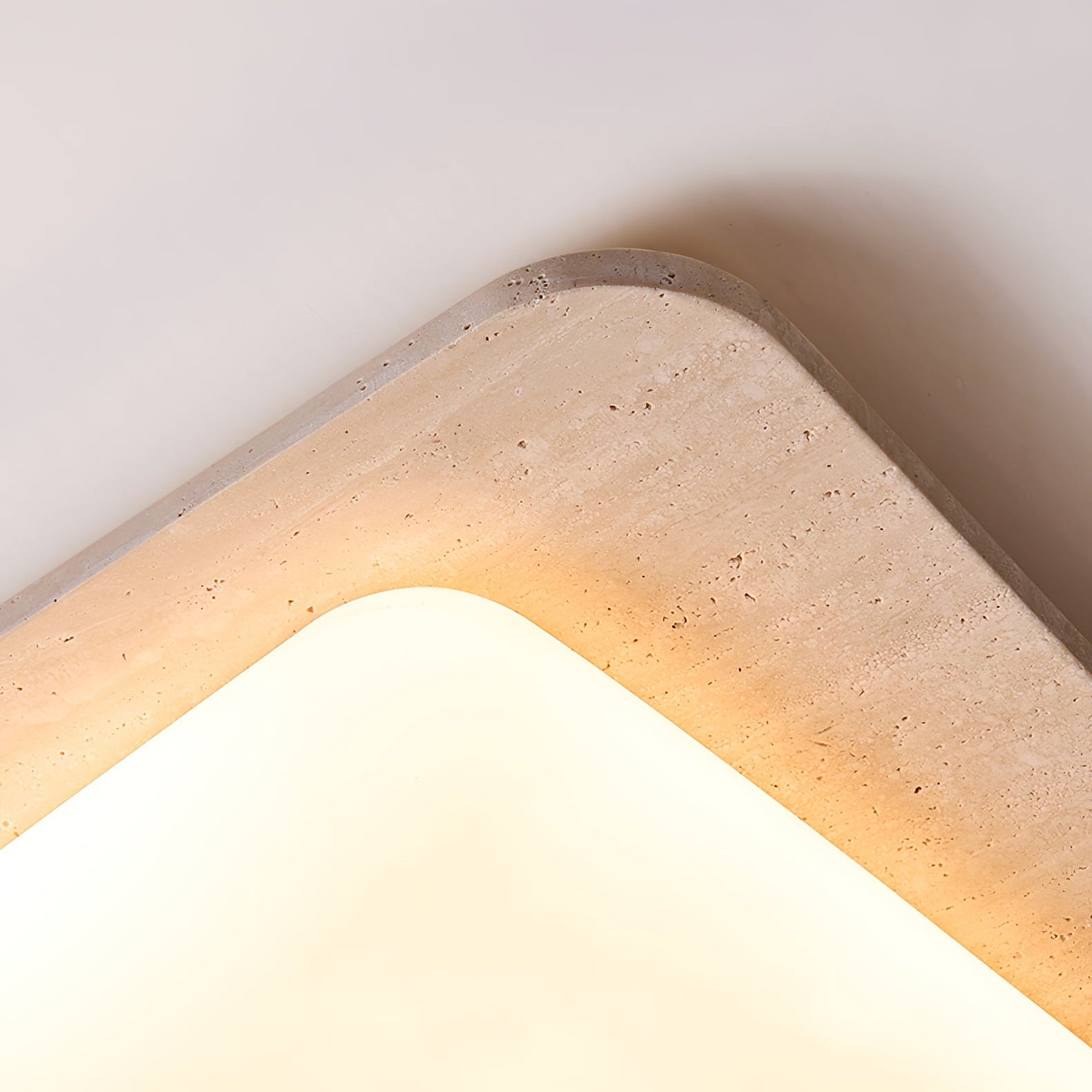 Iris Travertine Ceiling Light-Neutral Decor