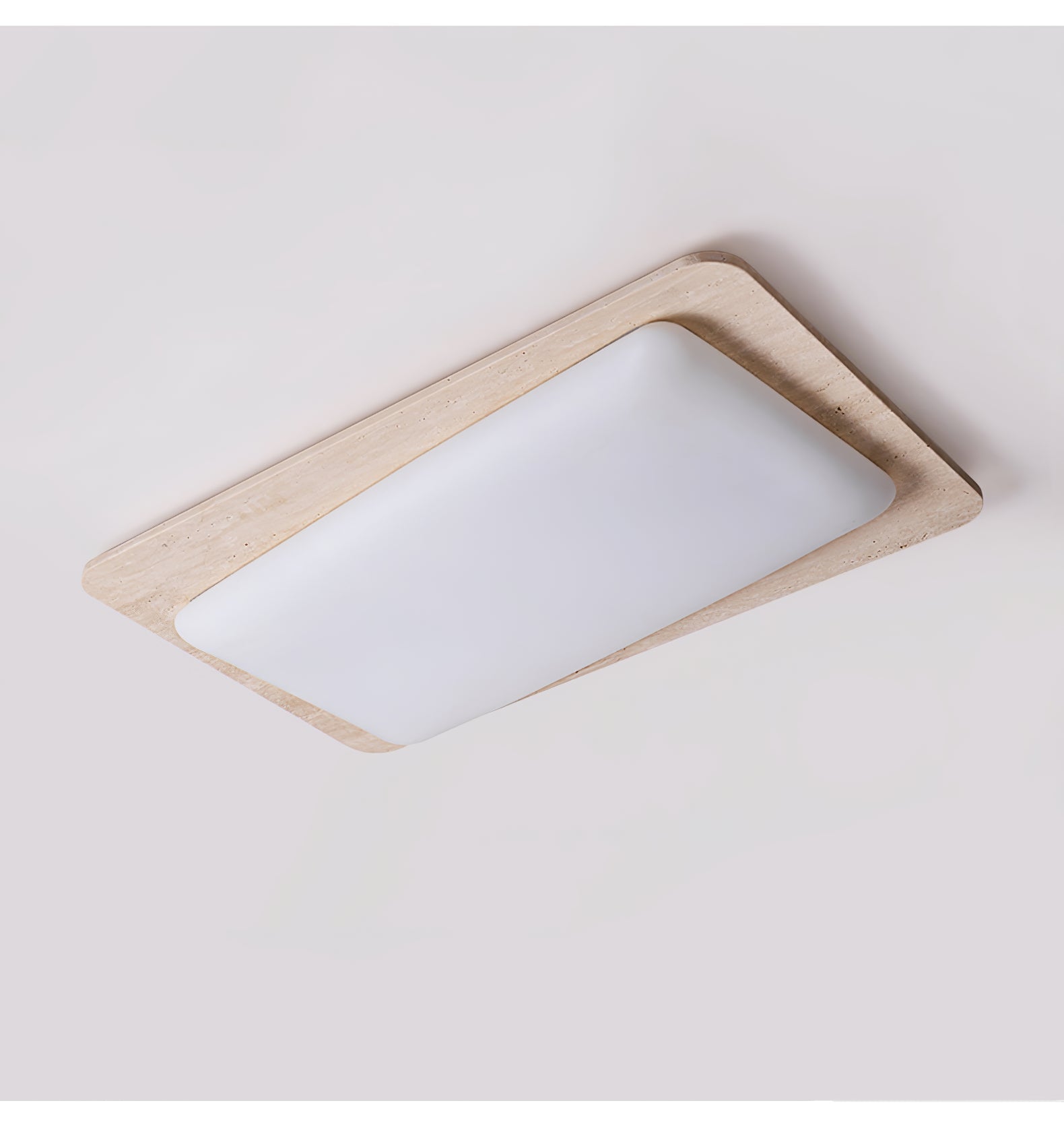 Iris Travertine Ceiling Light-Neutral Decor