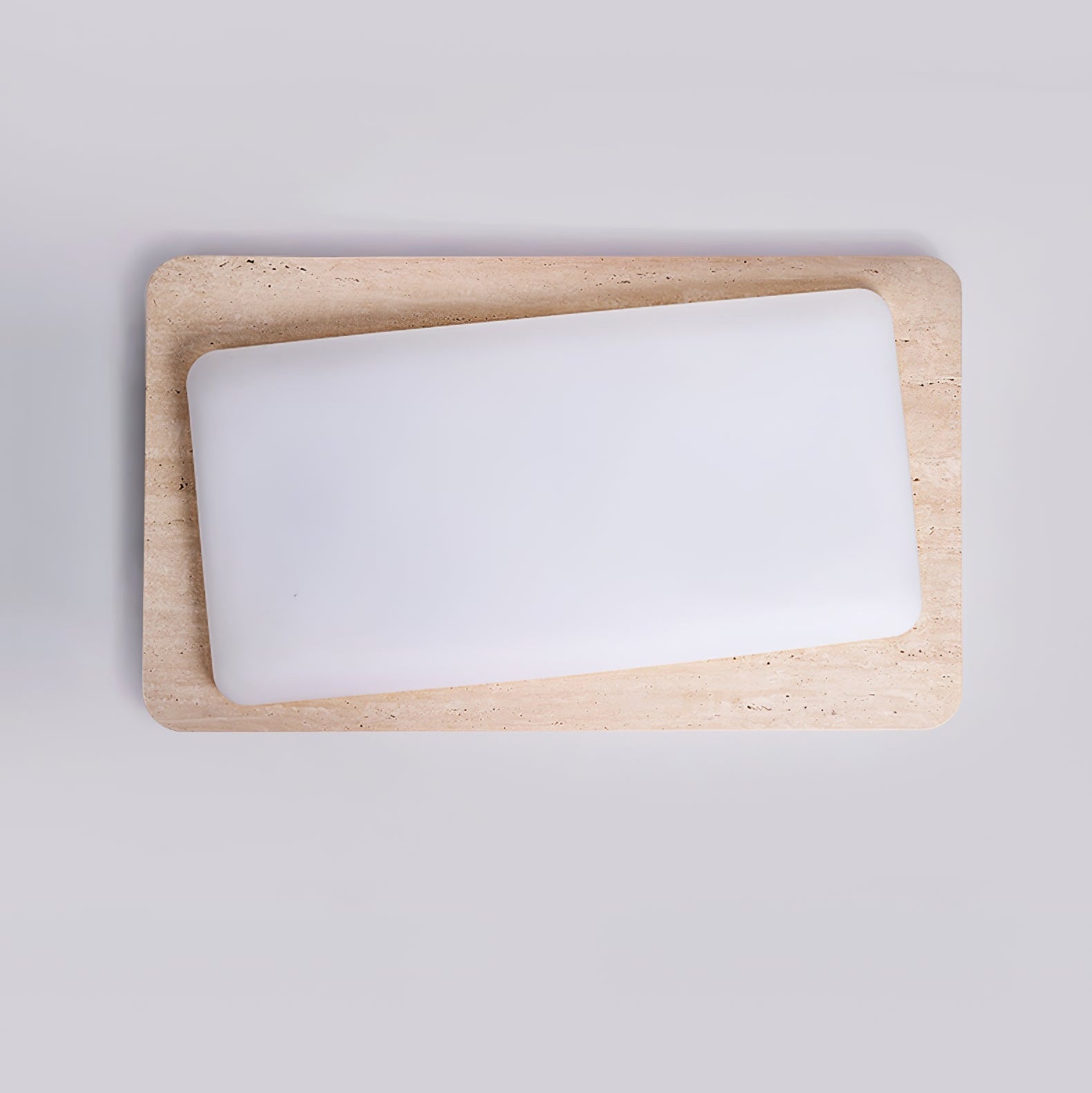 Iris Travertine Ceiling Light-Neutral Decor