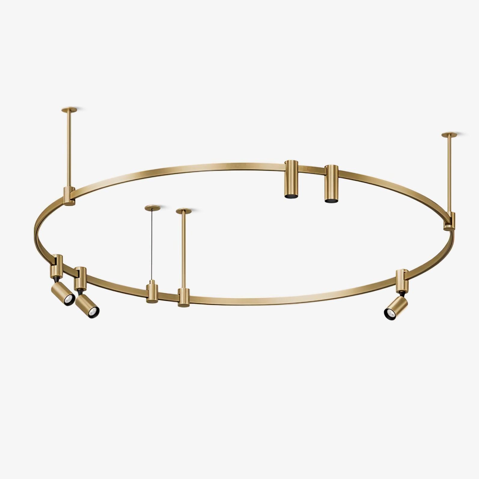 Ivrinir Ringed Brass Pendant Lamp-Neutral Decor