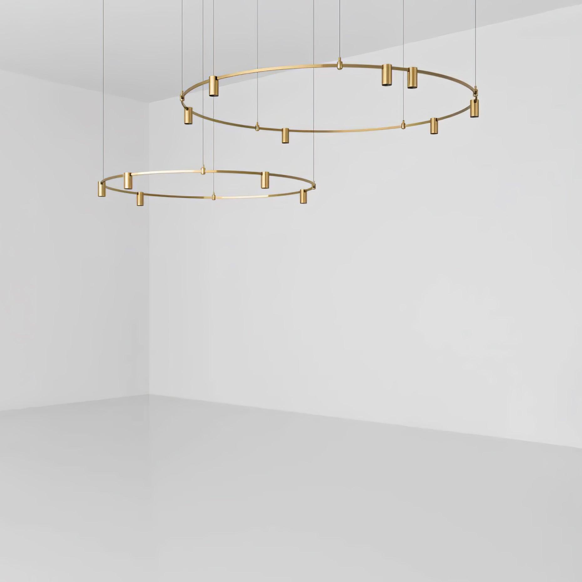 Ivrinir Ringed Brass Pendant Lamp-Neutral Decor