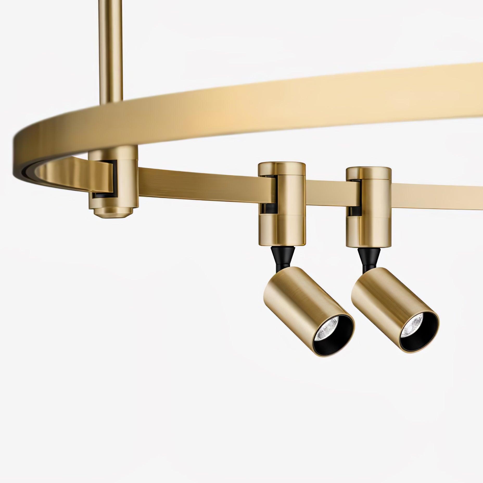 Ivrinir Ringed Brass Pendant Lamp-Neutral Decor
