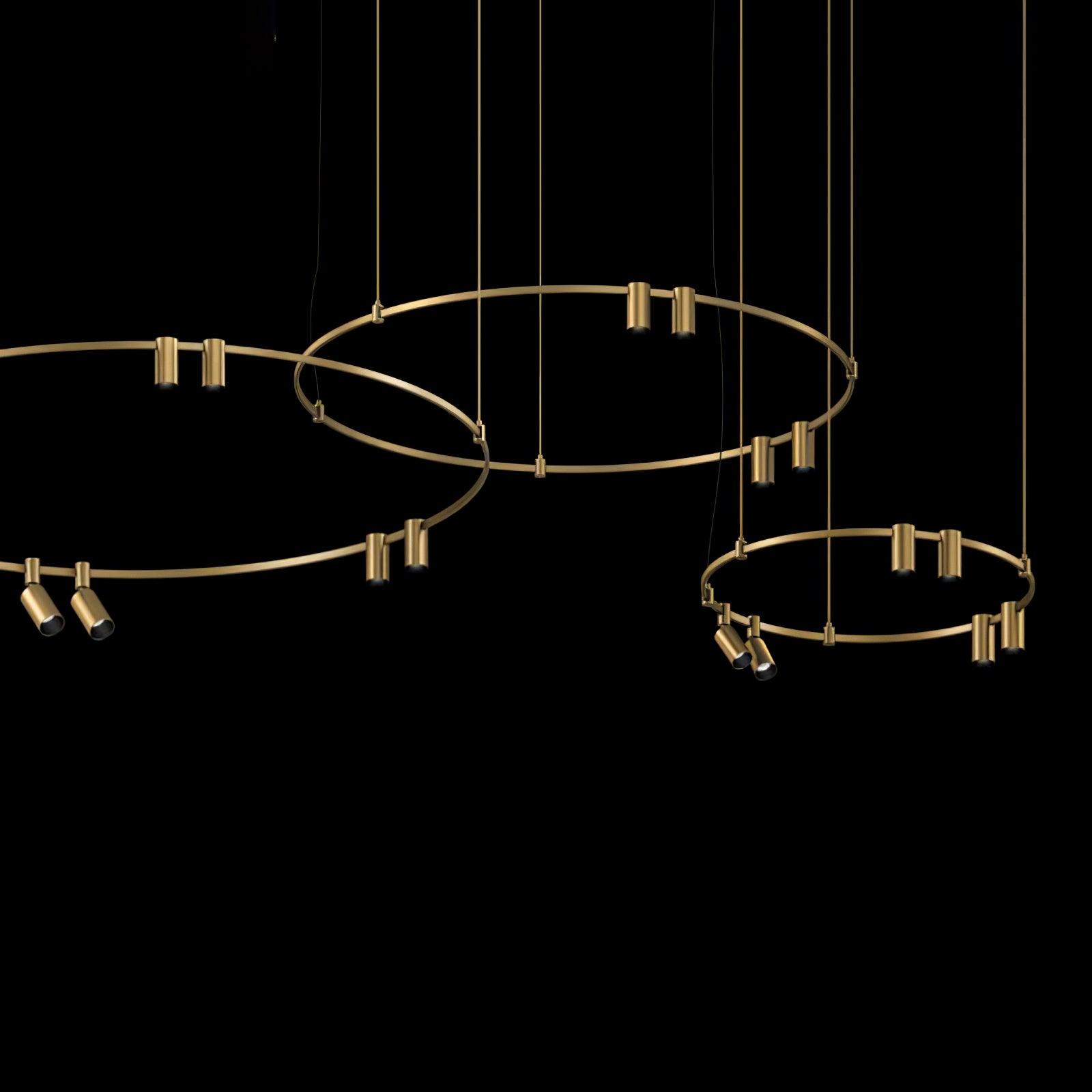 Ivrinir Ringed Brass Pendant Lamp-Neutral Decor