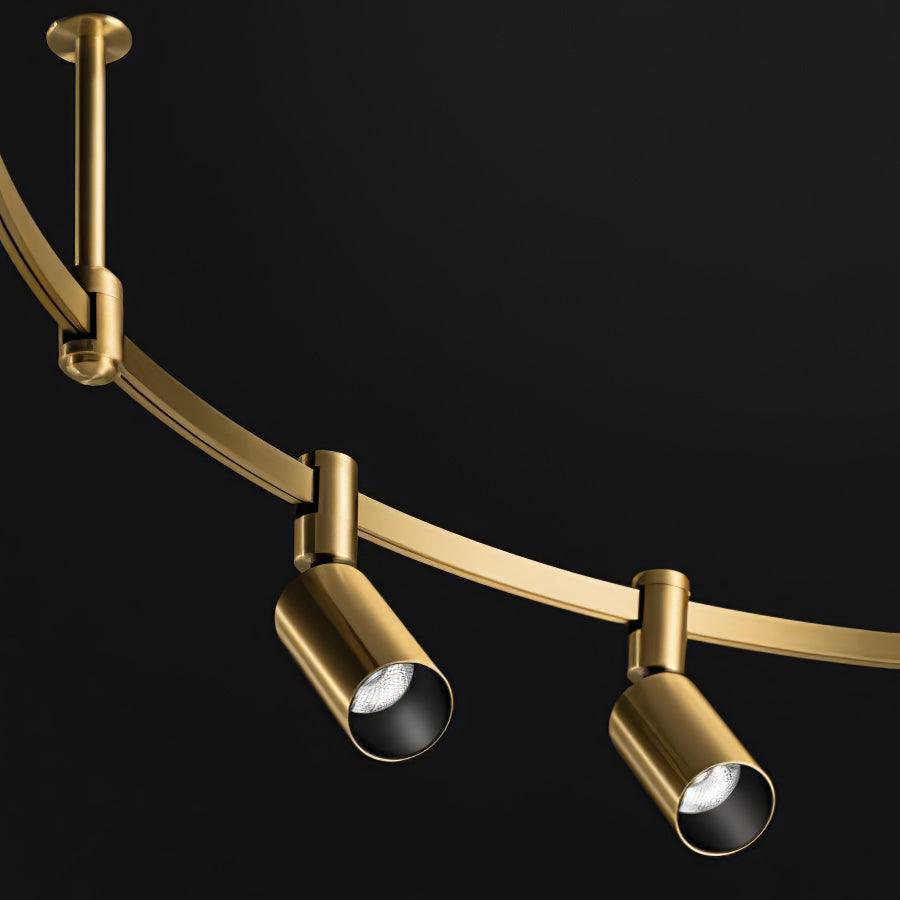 Ivrinir Ringed Brass Pendant Lamp-Neutral Decor