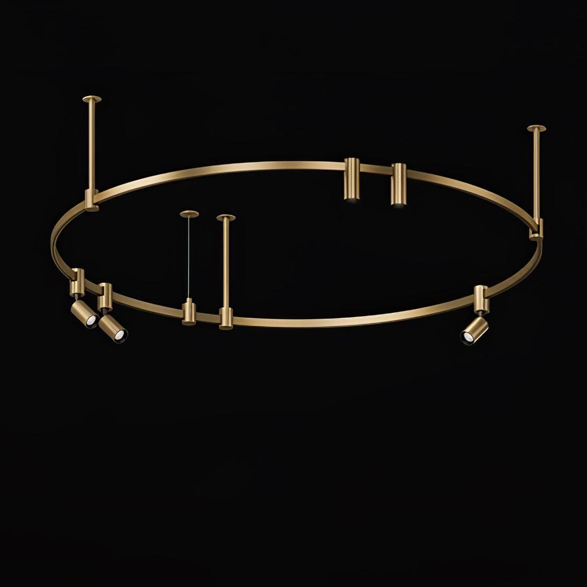 Ivrinir Ringed Brass Pendant Lamp-Neutral Decor
