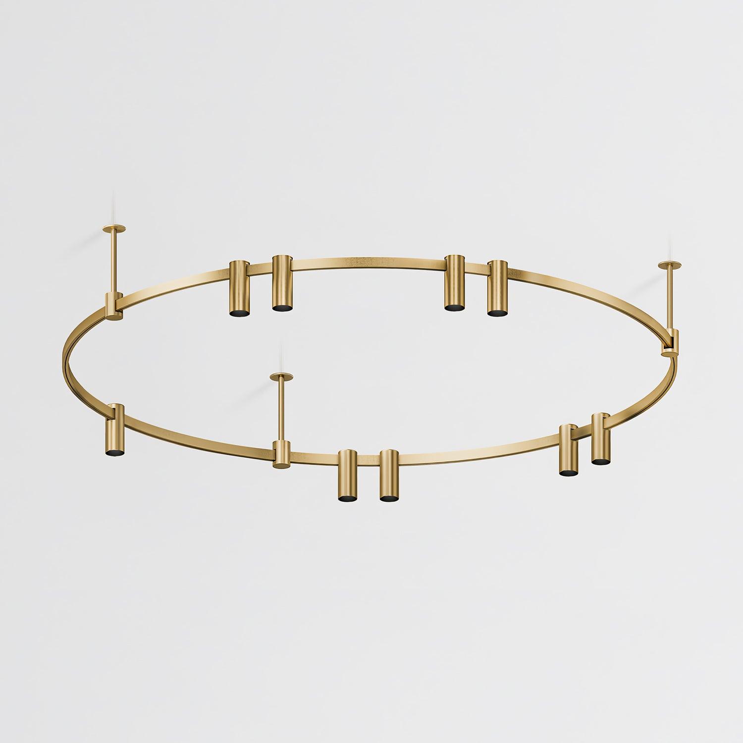 Ivrinir Ringed Brass Pendant Lamp-Neutral Decor