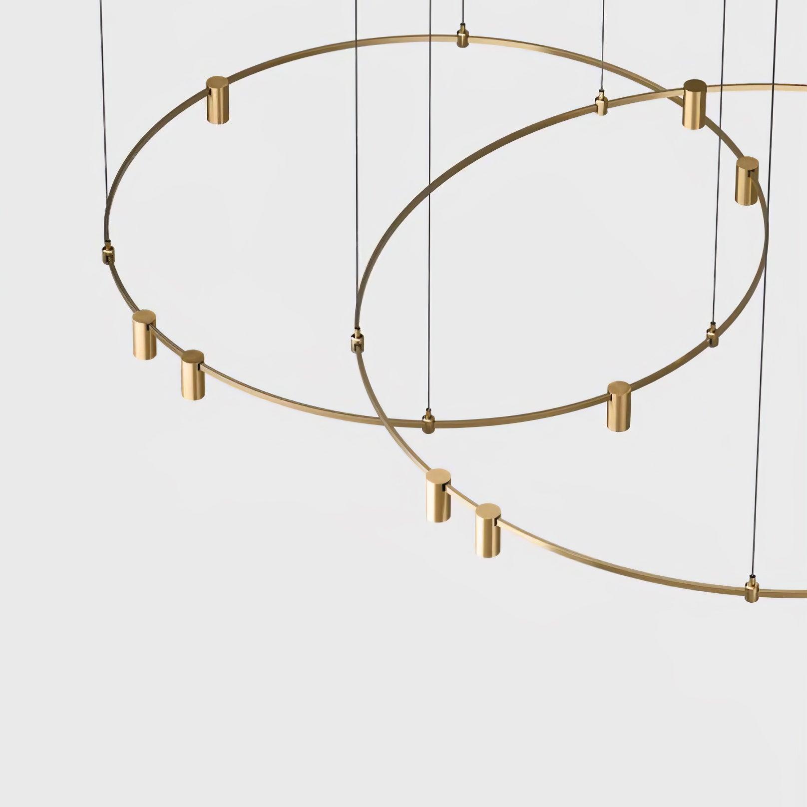 Ivrinir Ringed Brass Pendant Lamp-Neutral Decor