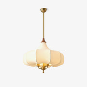Jorath Fabric & Wood Pendant Light-Neutral Decor