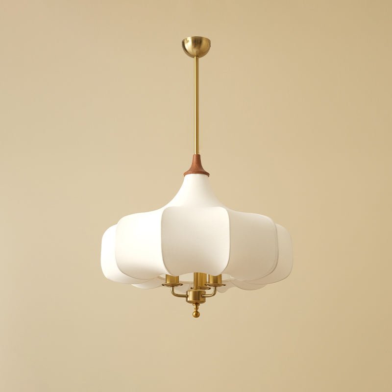 Jorath Fabric & Wood Pendant Light-Neutral Decor