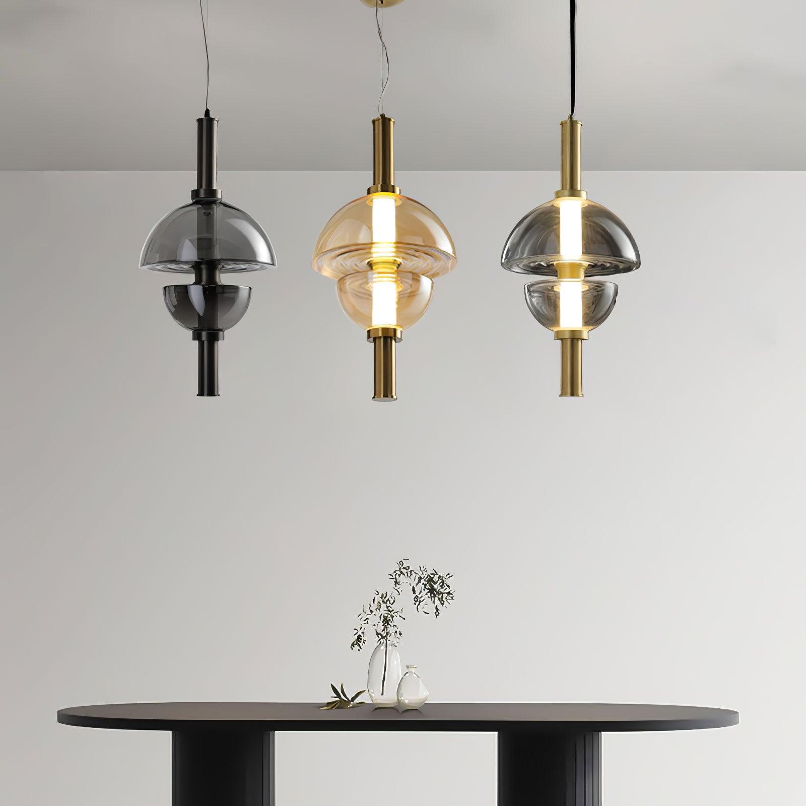 Celand Contemporar Glass Pendant Lamp-Neutral Decor