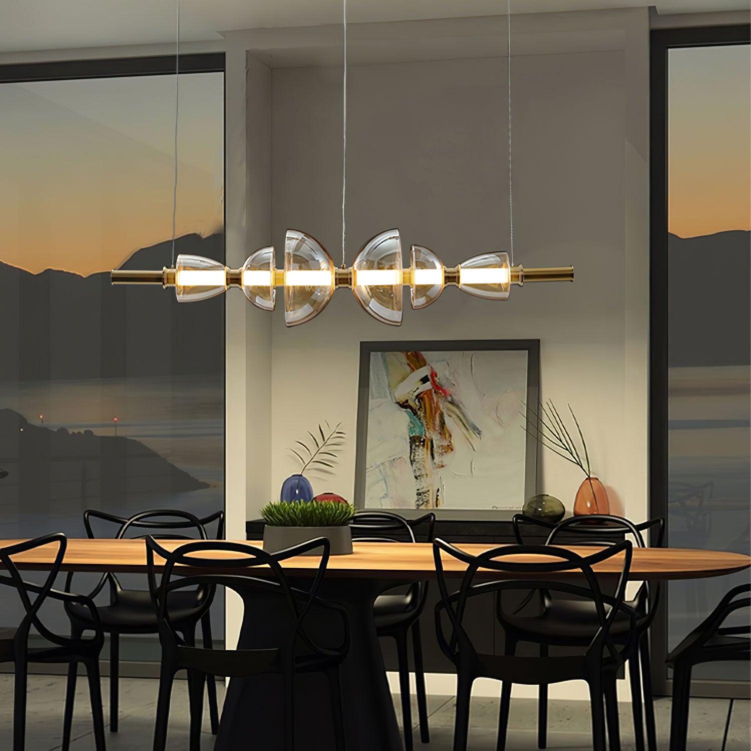 Celand Contemporar Glass Pendant Lamp-Neutral Decor