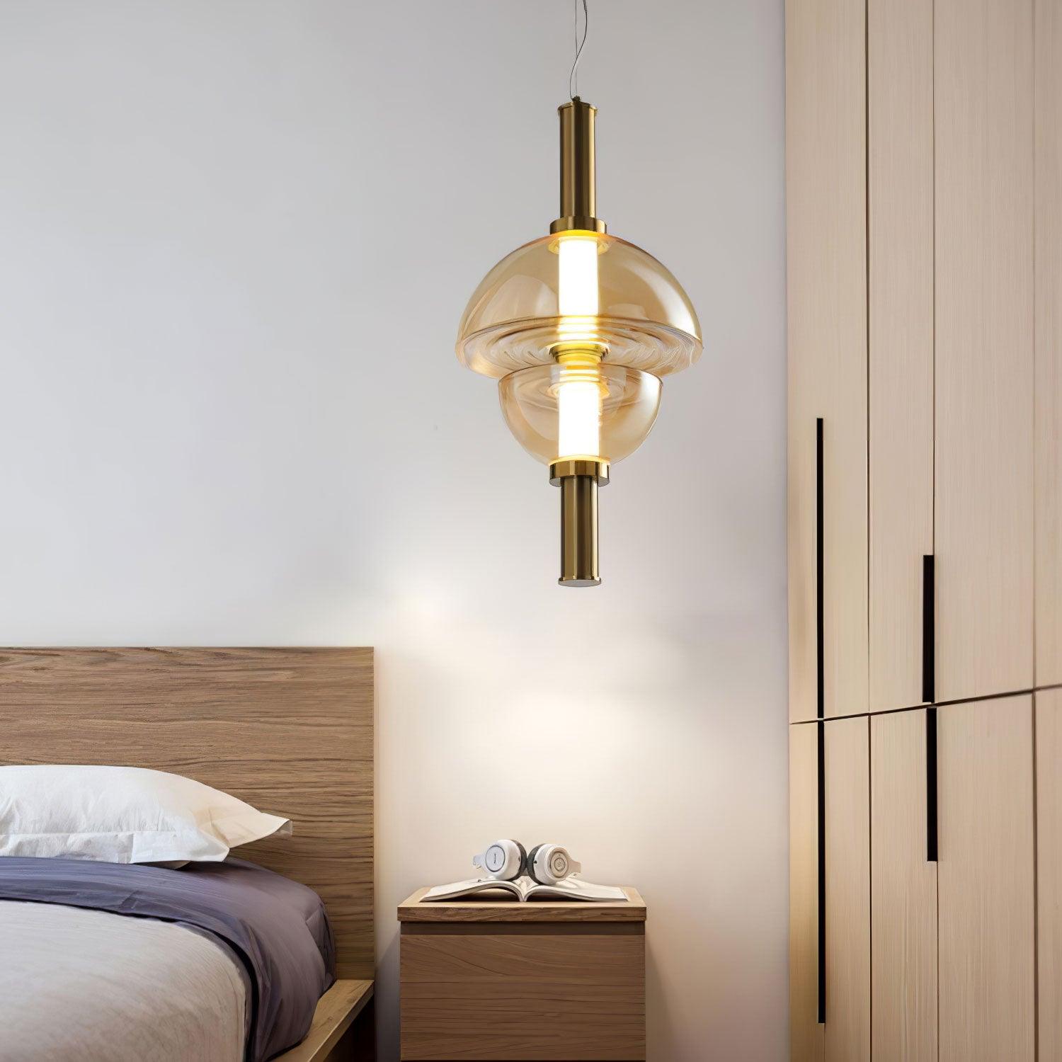 Celand Contemporar Glass Pendant Lamp-Neutral Decor