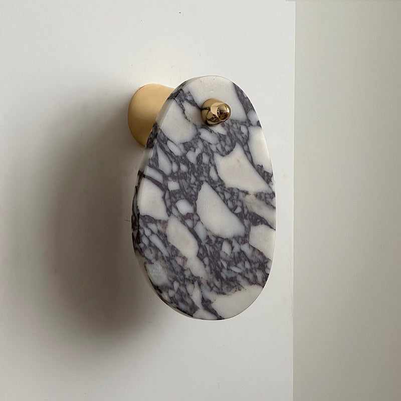 Norduvys Modern Luxurious  Metal Marble Wall Lamp