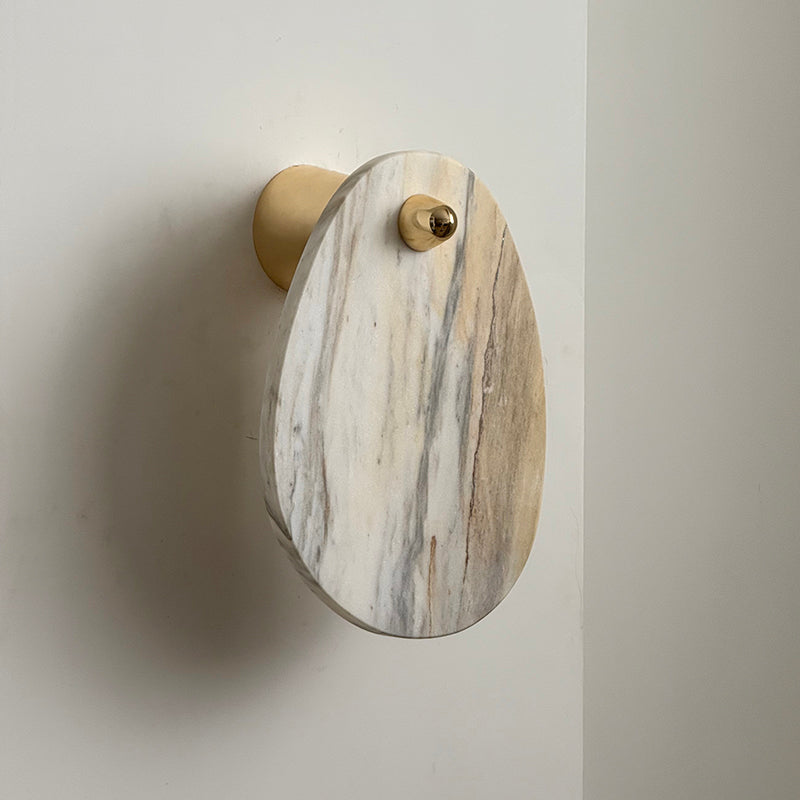 Norduvys Modern Luxurious  Metal Marble Wall Lamp