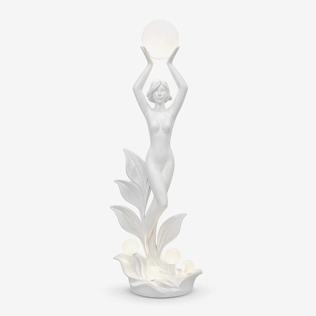 Aurora Muse Sculptural Floor Lamp-Neutral Decor