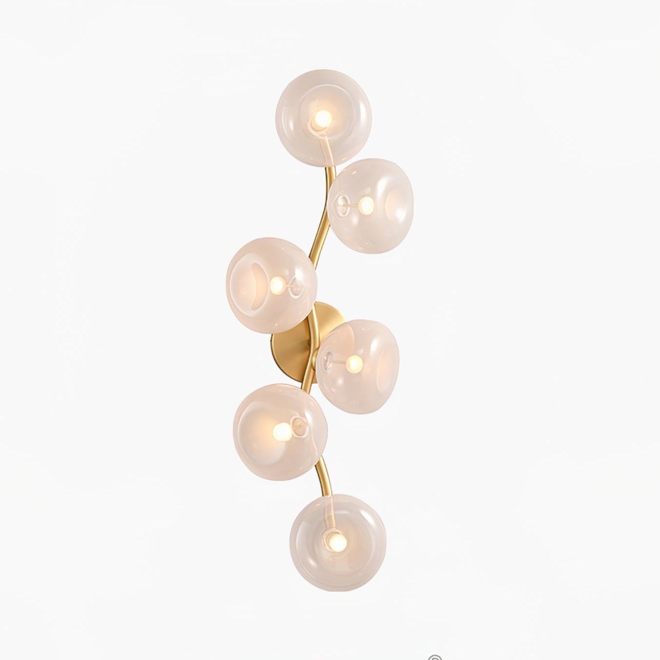 Salem Wall Lamp Vine Nordic Art Glass Metal-Neutral Decor