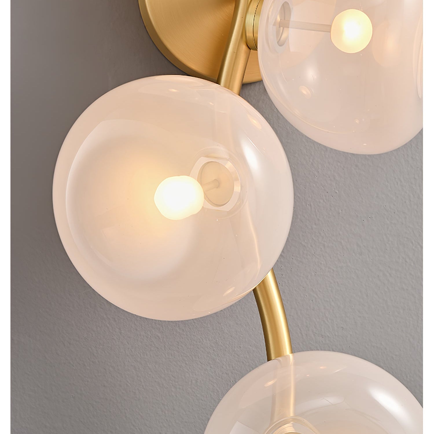 Salem Wall Lamp Vine Nordic Art Glass Metal-Neutral Decor
