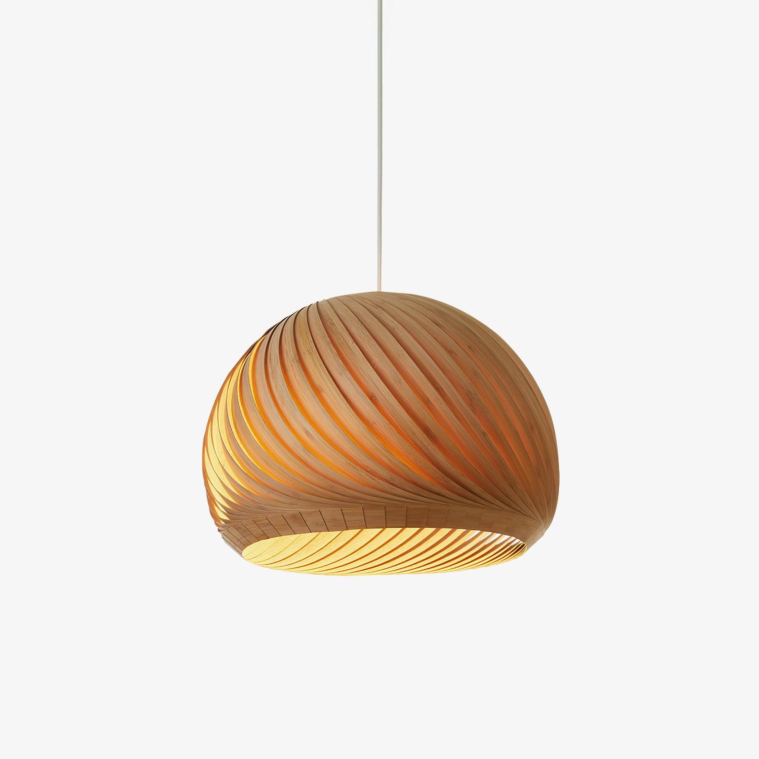 Biltes Vintage Wood Pendant Lamp-Neutral Decor