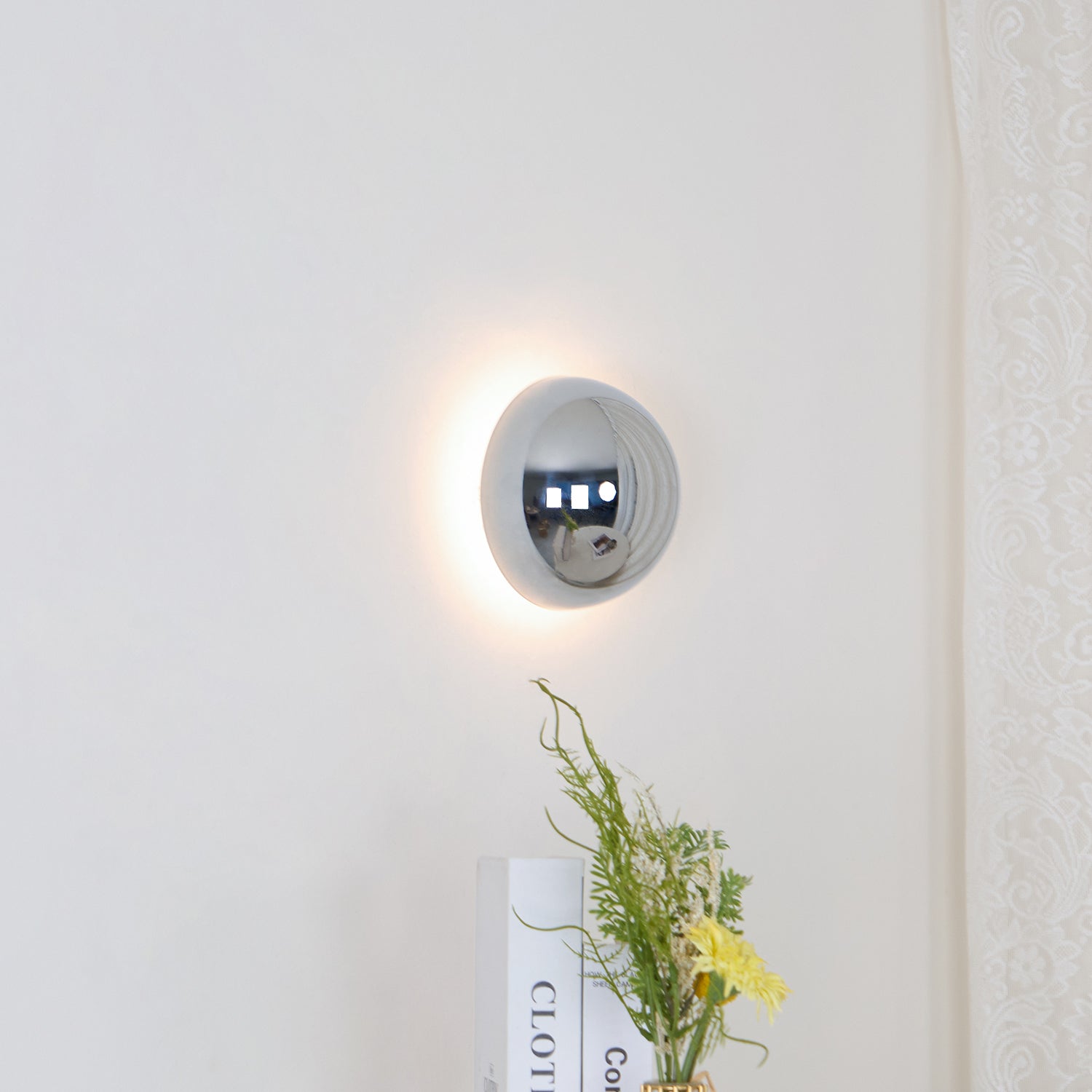 Virixy Modern Minimalist Sphere Sconce Wall Lamp-Neutral Decor