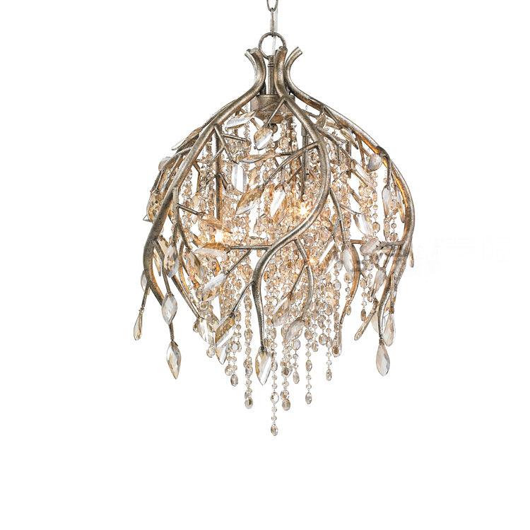 Aris Postmodern Luxury Twilight Crystal Chandelier-Neutral Decor
