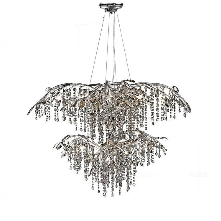 Aris Postmodern Luxury Twilight Crystal Chandelier-Neutral Decor