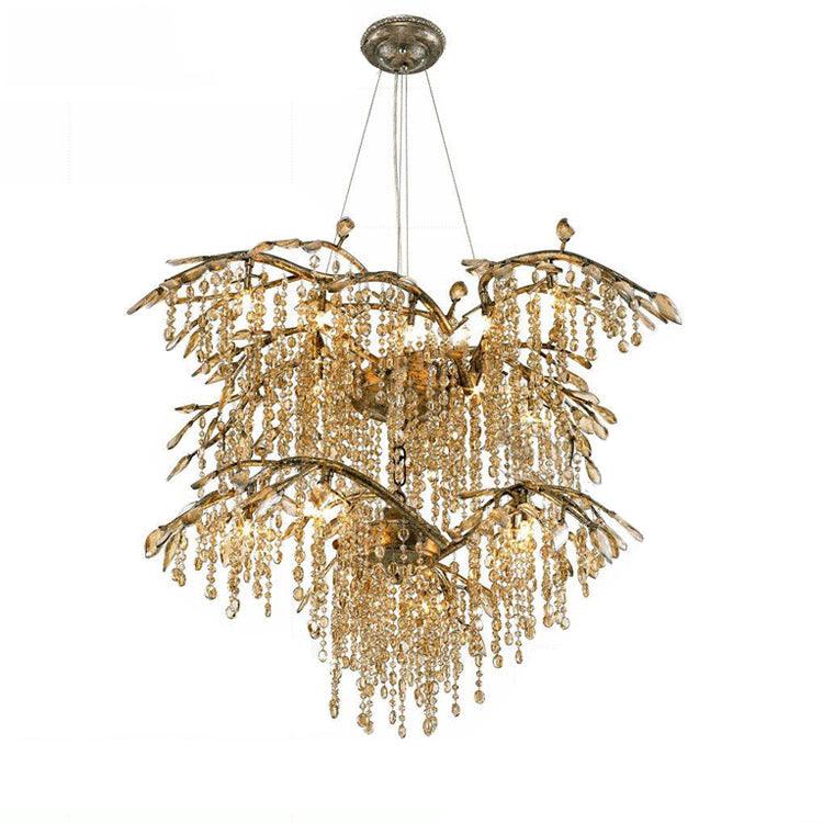Aris Postmodern Luxury Twilight Crystal Chandelier-Neutral Decor