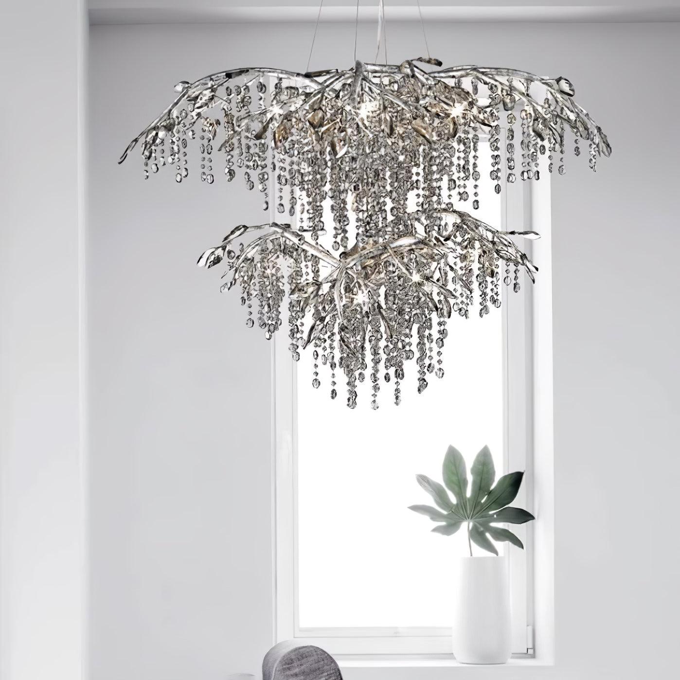 Aris Postmodern Luxury Twilight Crystal Chandelier-Neutral Decor