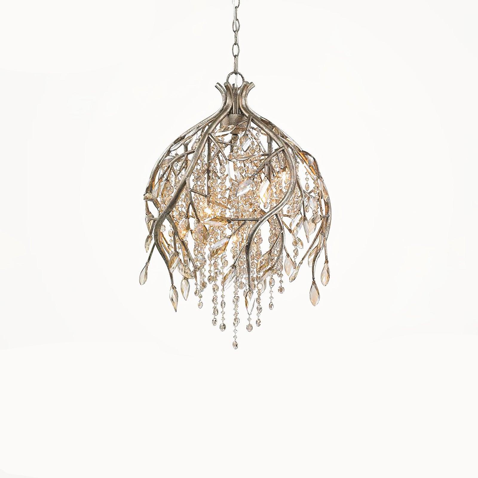 Aris Postmodern Luxury Twilight Crystal Chandelier-Neutral Decor