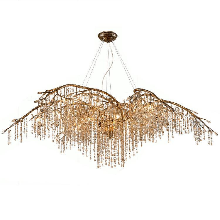 Aris Postmodern Luxury Twilight Crystal Chandelier-Neutral Decor