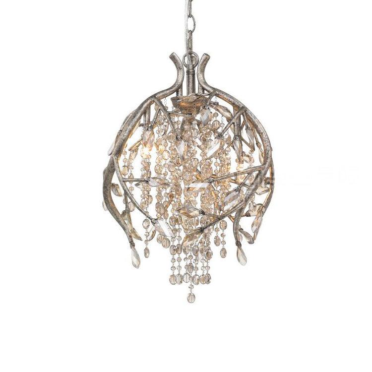 Aris Postmodern Luxury Twilight Crystal Chandelier-Neutral Decor