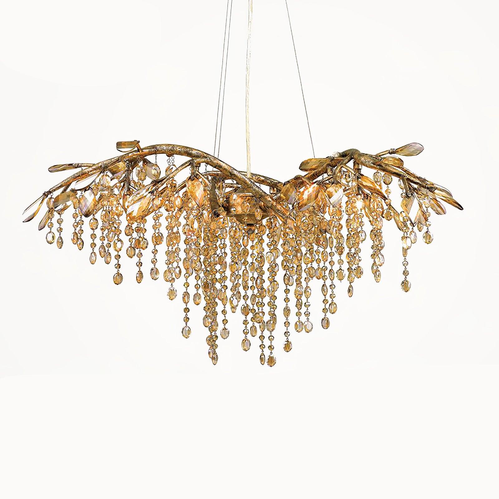 Aris Postmodern Luxury Twilight Crystal Chandelier-Neutral Decor