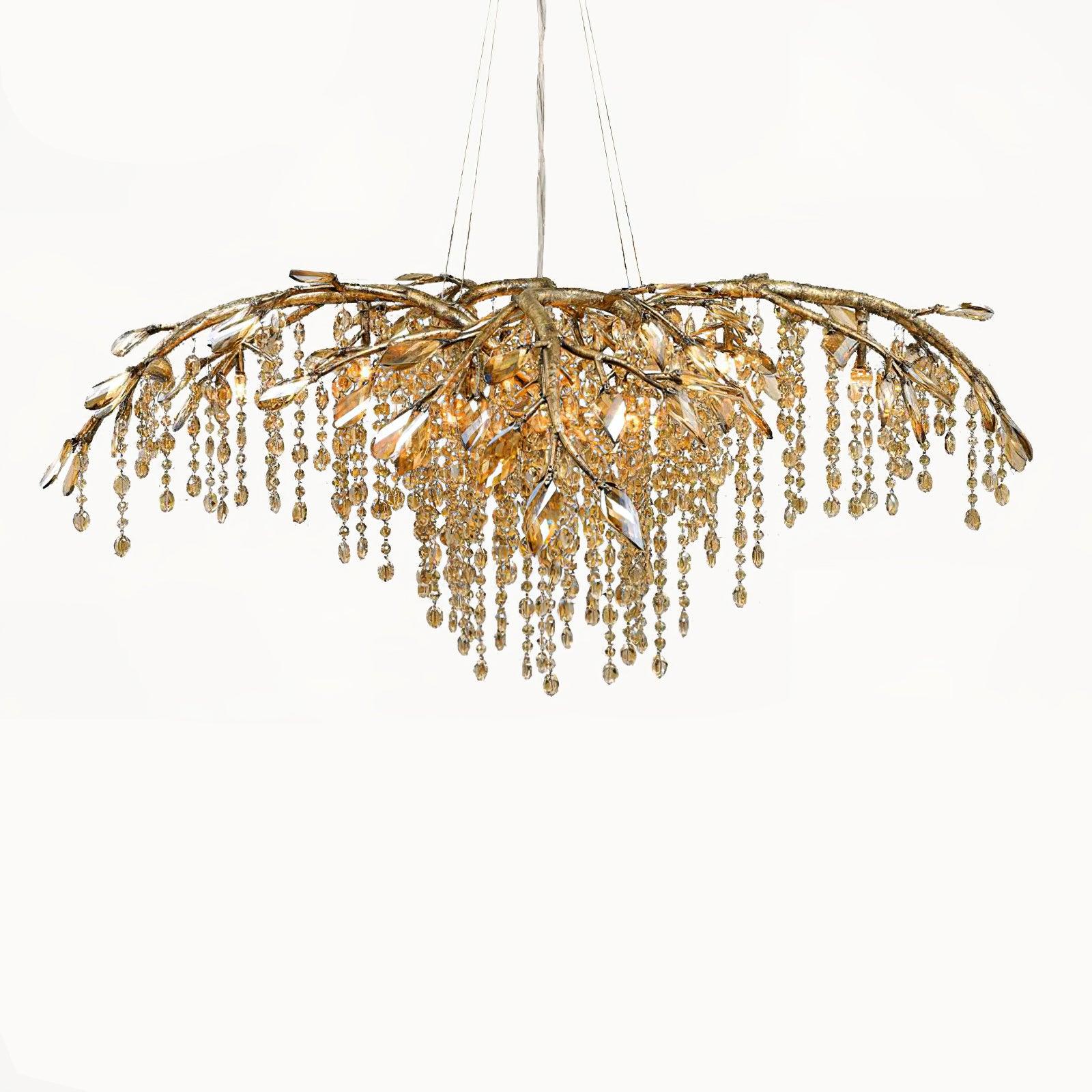 Aris Postmodern Luxury Twilight Crystal Chandelier-Neutral Decor