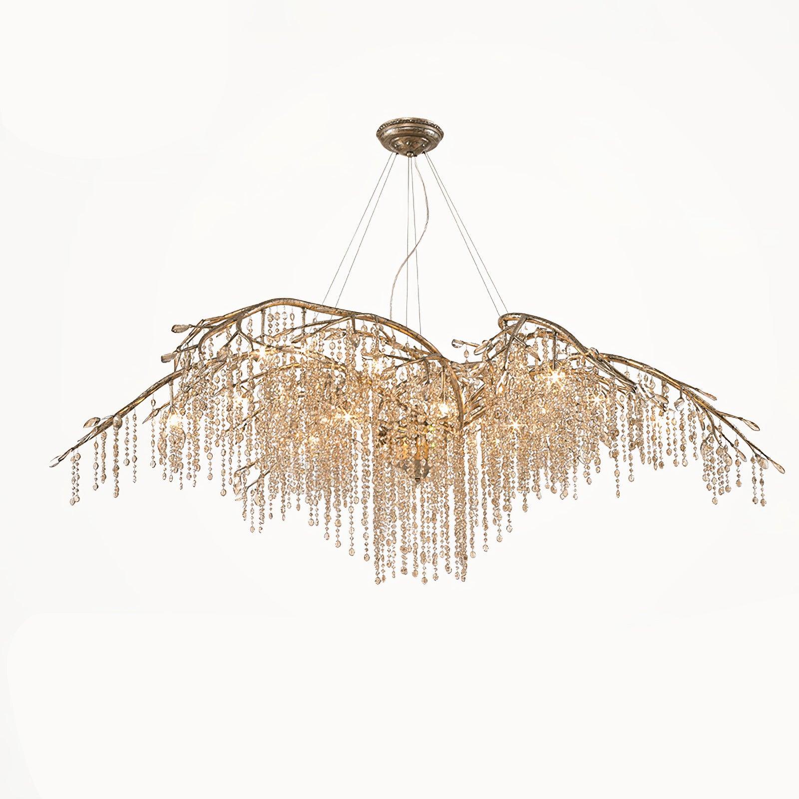 Aris Postmodern Luxury Twilight Crystal Chandelier-Neutral Decor