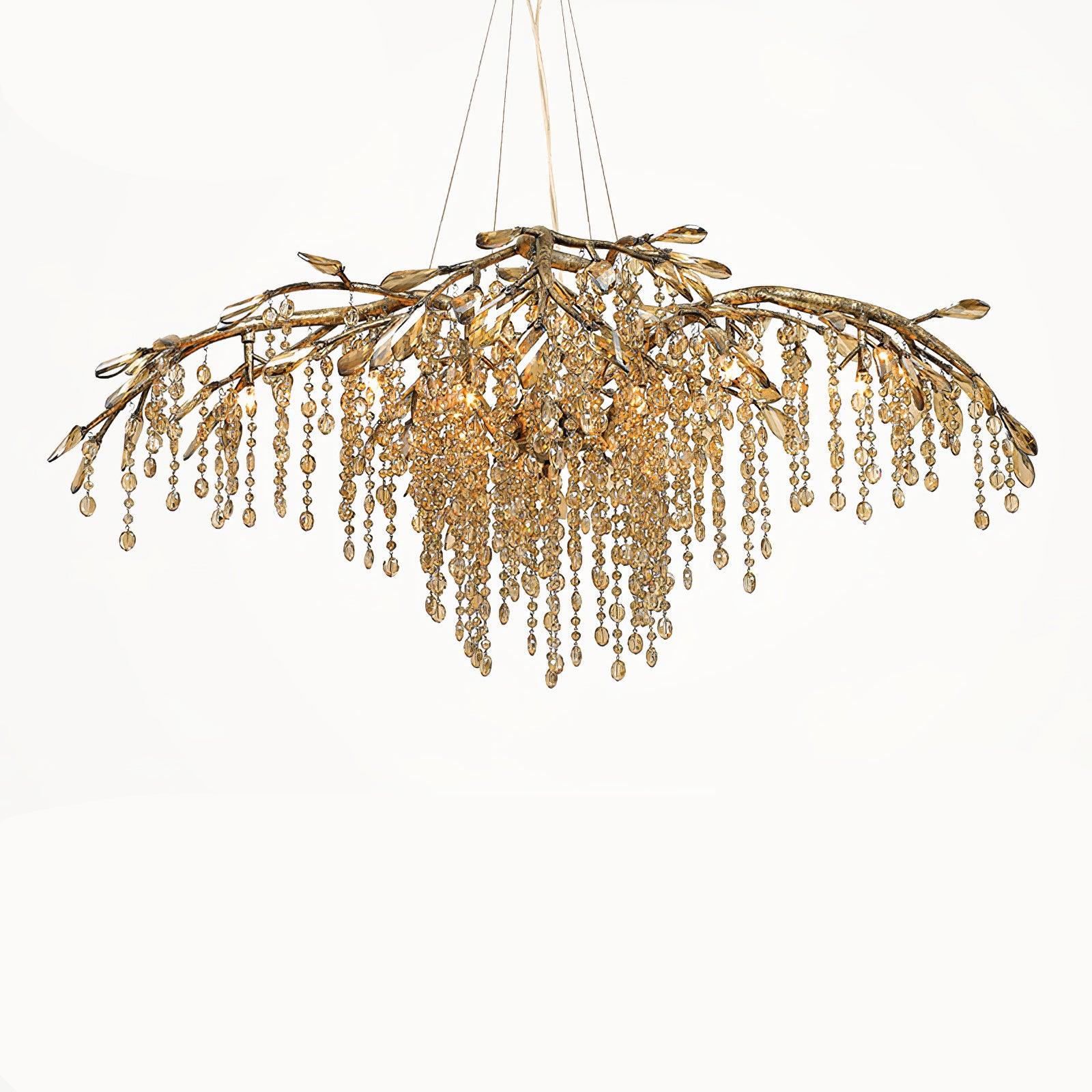 Aris Postmodern Luxury Twilight Crystal Chandelier-Neutral Decor