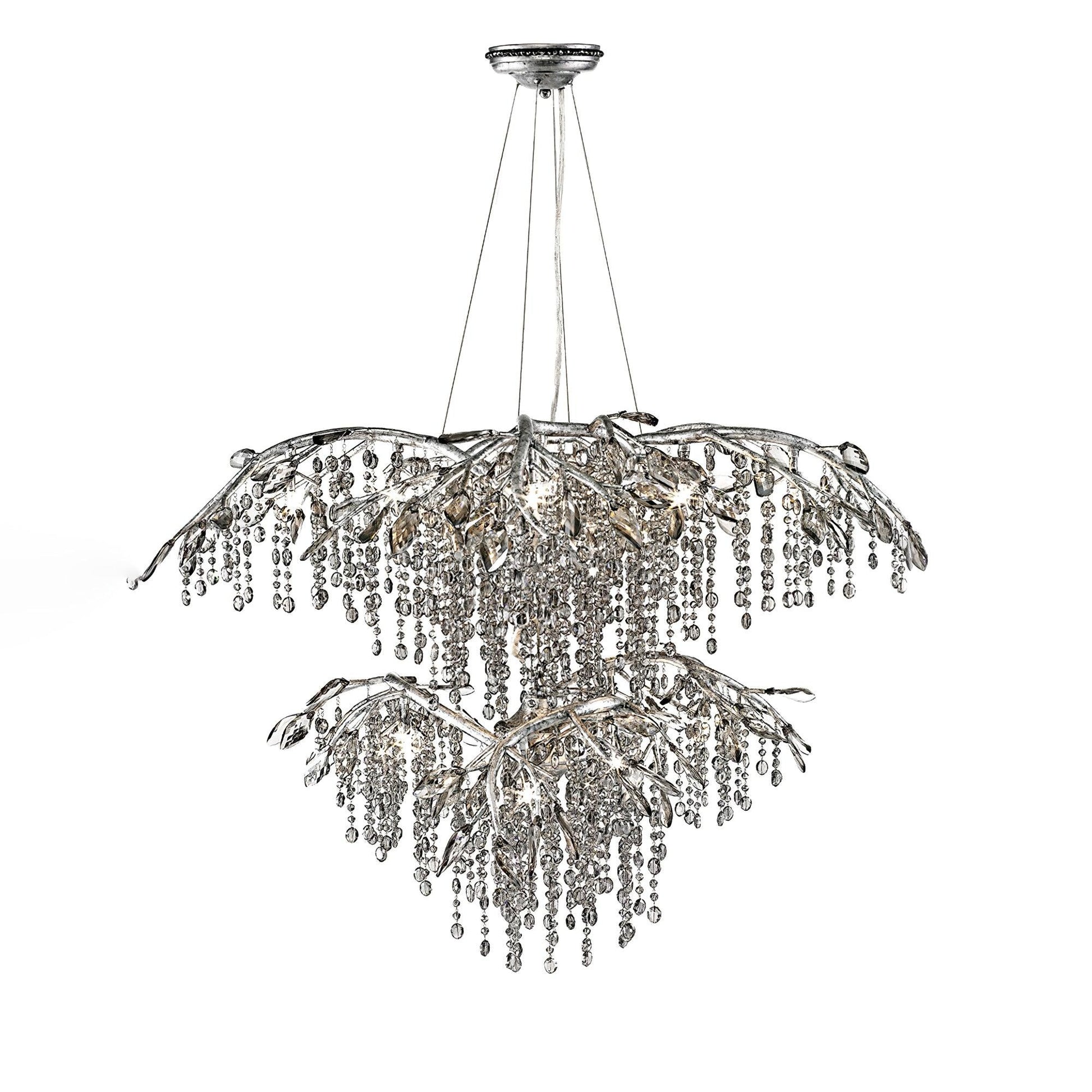 Aris Postmodern Luxury Twilight Crystal Chandelier-Neutral Decor