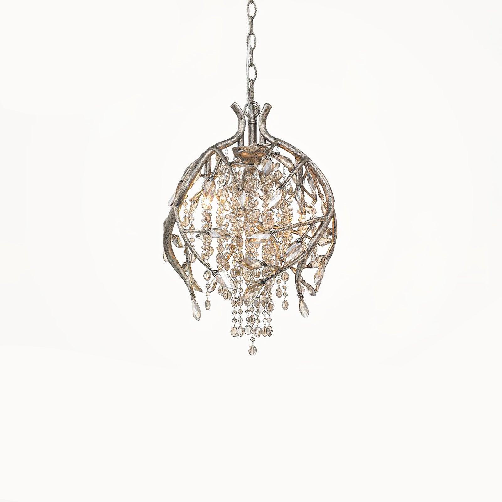 Aris Postmodern Luxury Twilight Crystal Chandelier-Neutral Decor