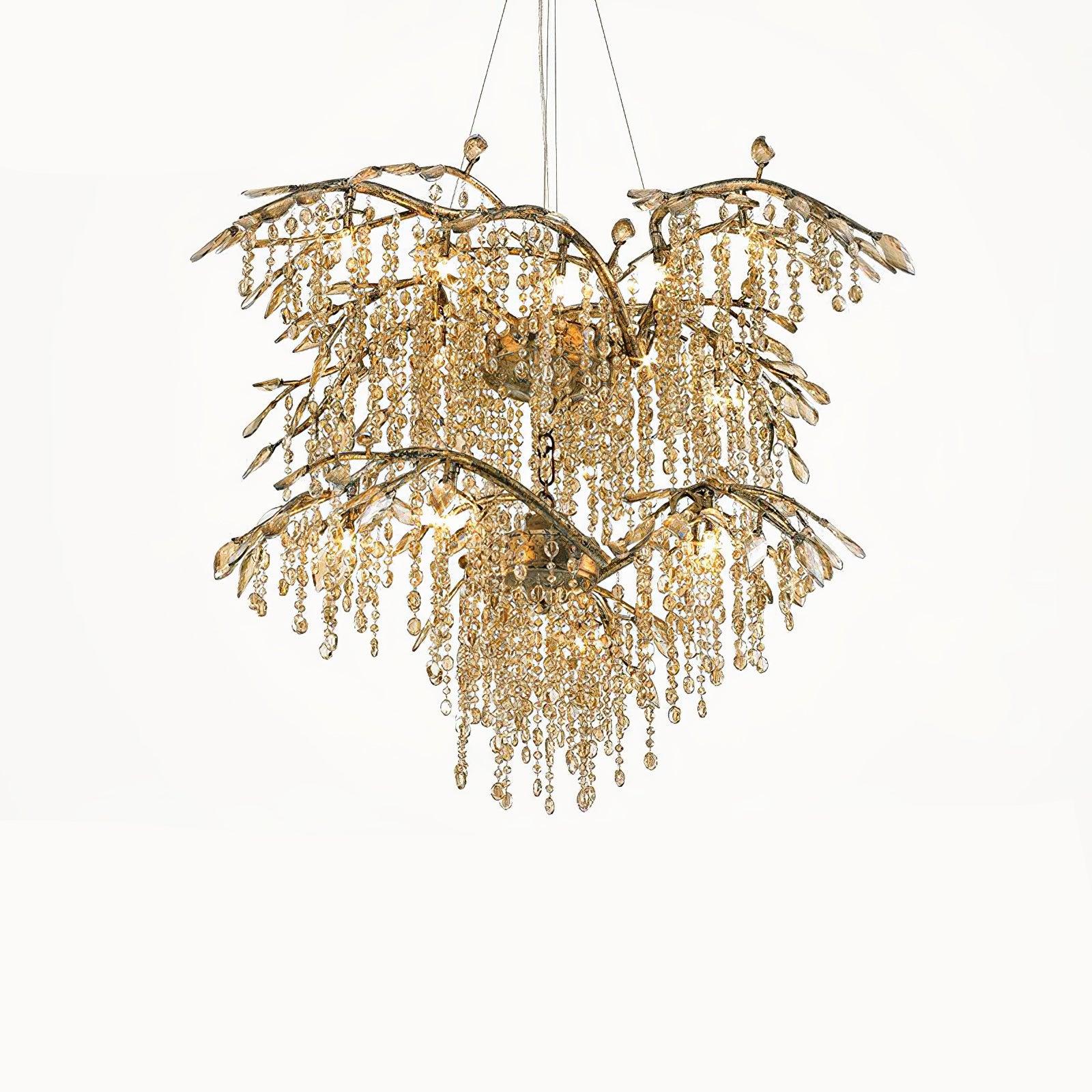 Aris Postmodern Luxury Twilight Crystal Chandelier-Neutral Decor