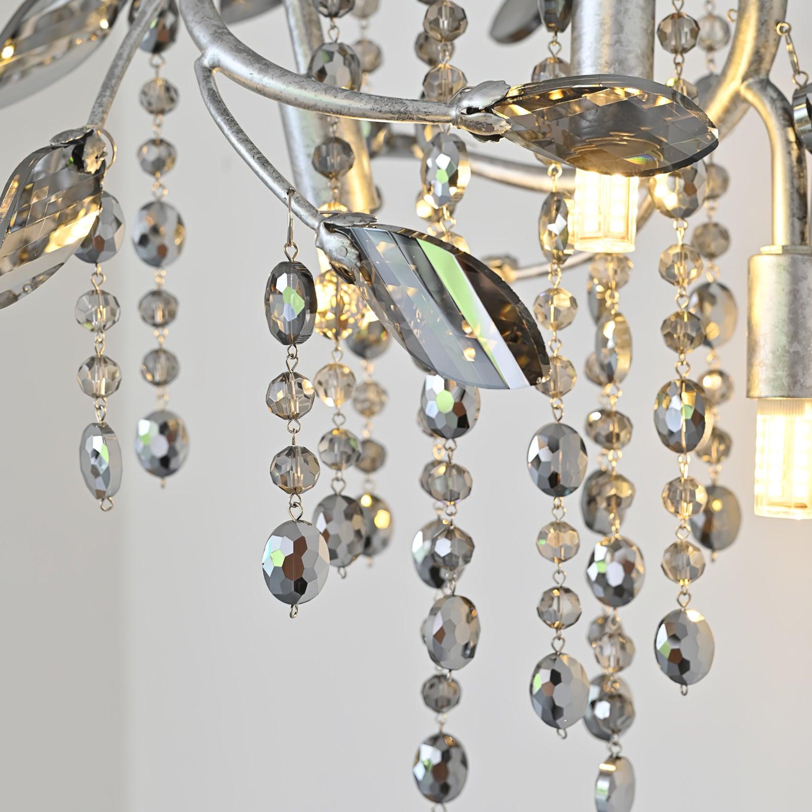 Aris Postmodern Luxury Twilight Crystal Chandelier-Neutral Decor