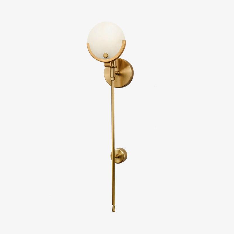 Aminex Sphere Alabaster Wall Light-Neutral Decor