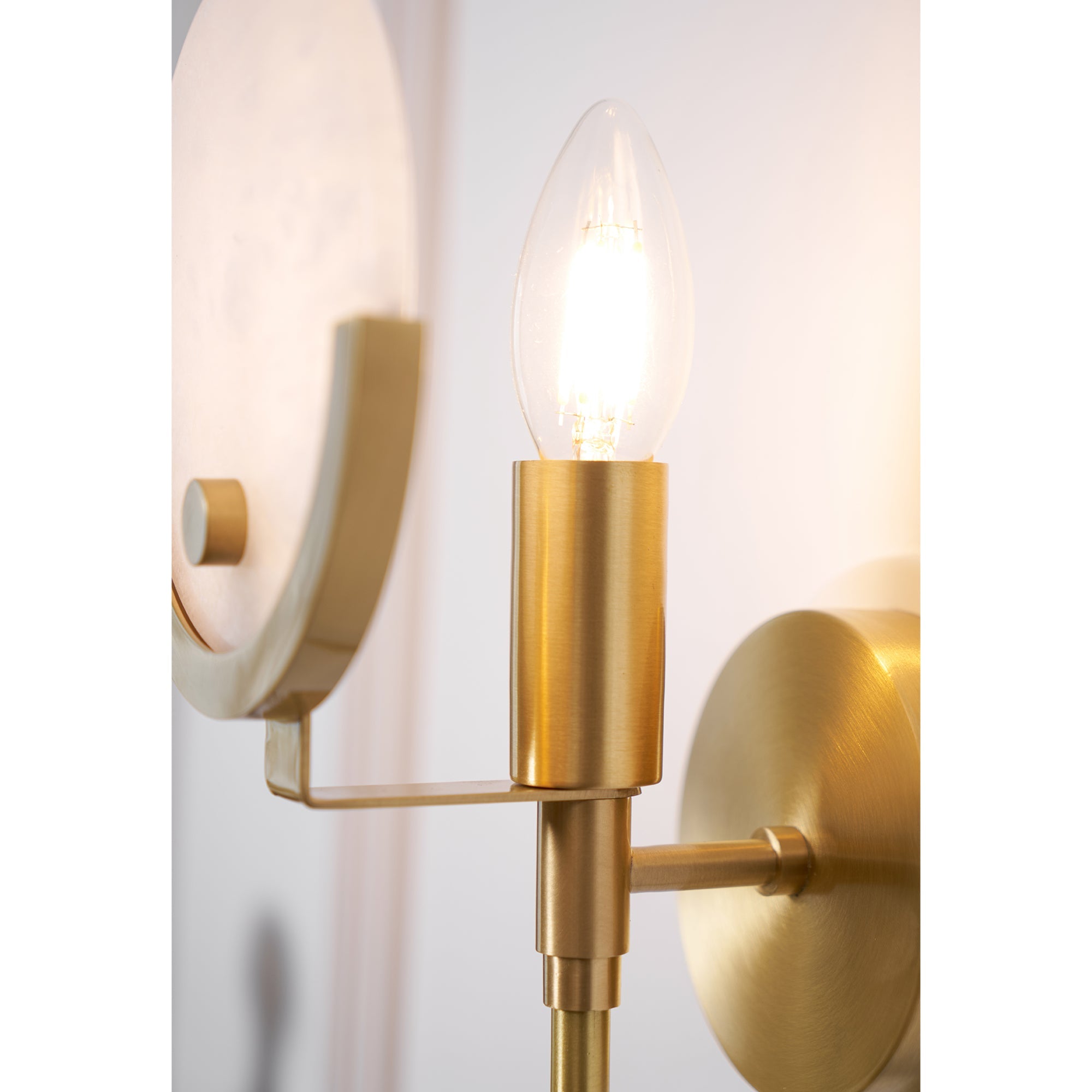 Aminex Sphere Alabaster Wall Light-Neutral Decor