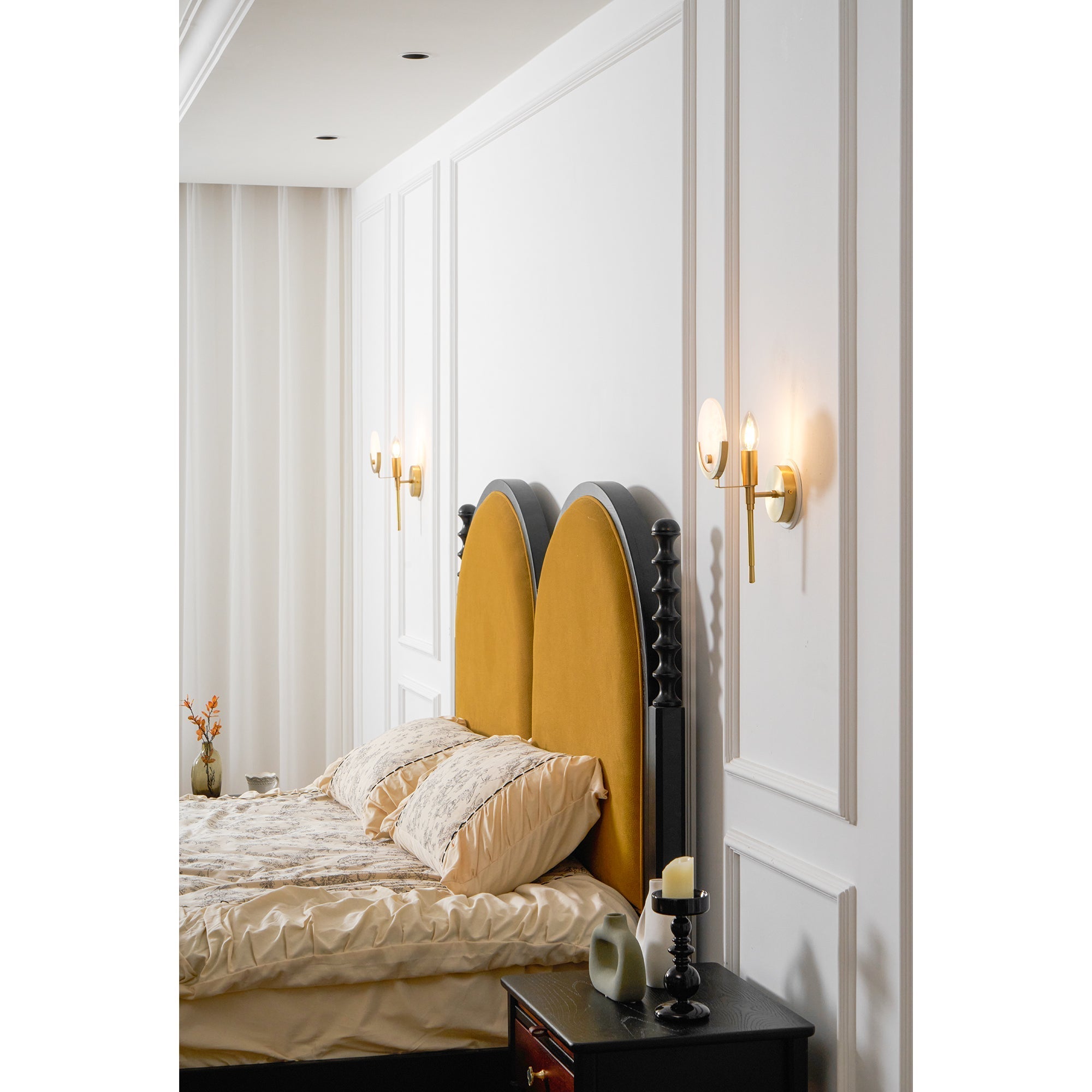 Aminex Sphere Alabaster Wall Light-Neutral Decor