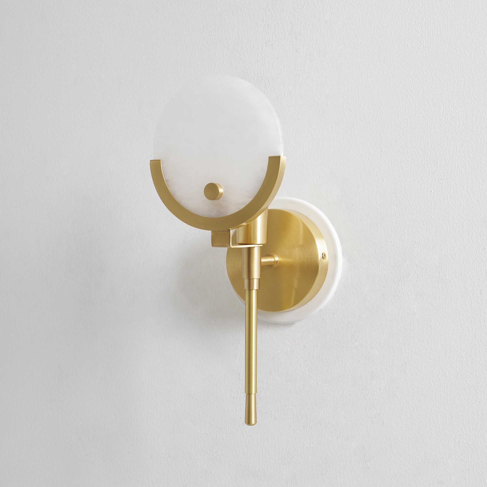 Aminex Sphere Alabaster Wall Light-Neutral Decor