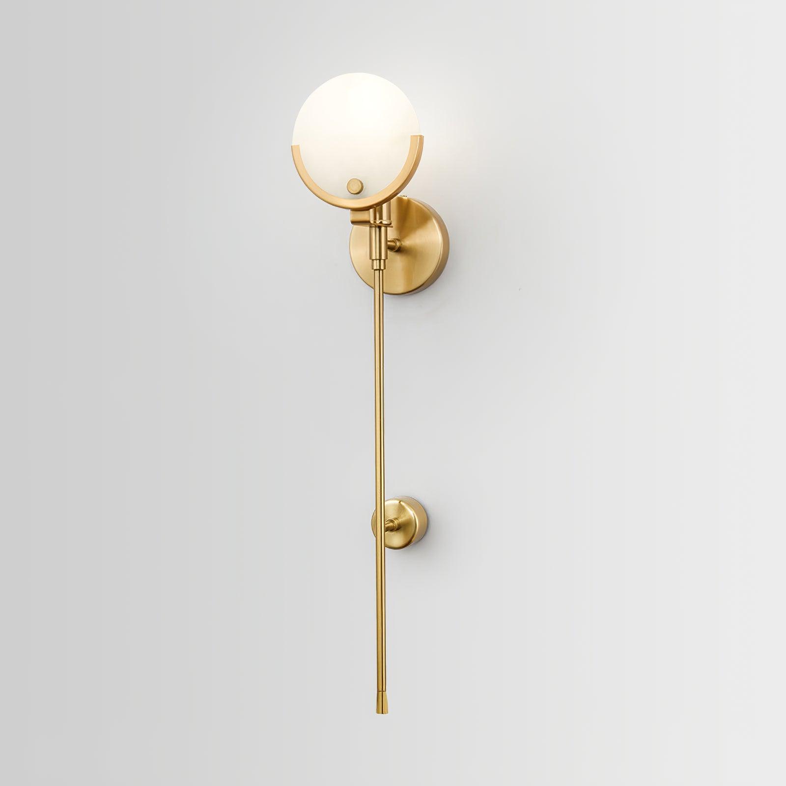 Aminex Sphere Alabaster Wall Light-Neutral Decor