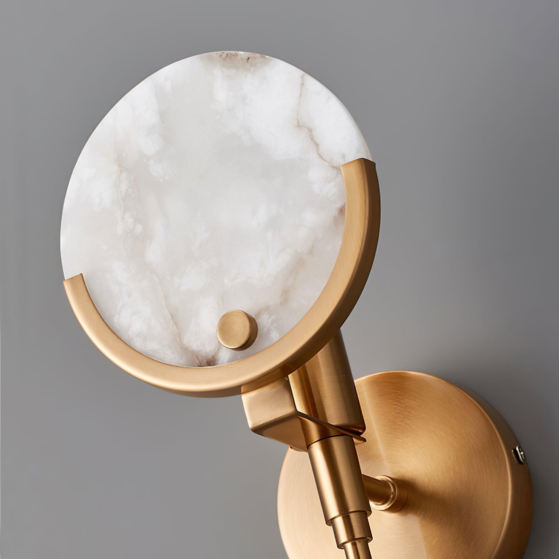 Aminex Sphere Alabaster Wall Light-Neutral Decor