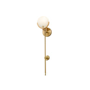 Ljomuvyo Modern Minimalist Brass Alabaster Sconce Wall Lamp
