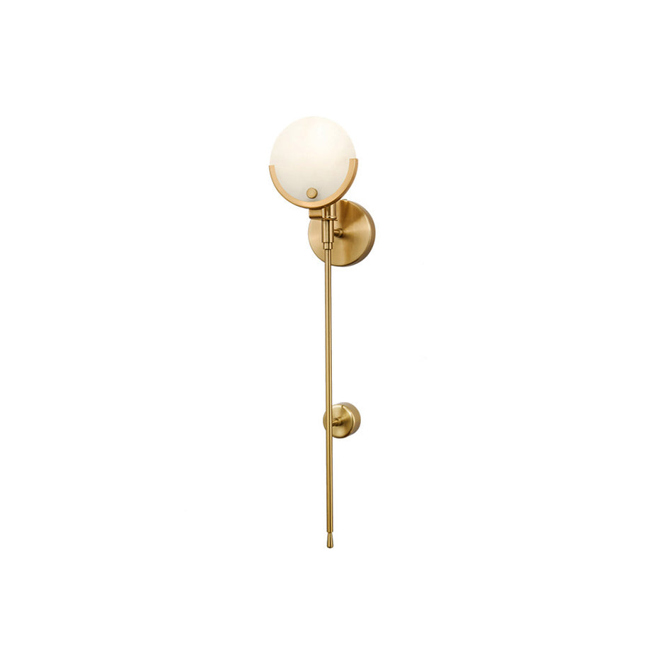 Kristy Brass Sconce Alabaster - Neutralighting