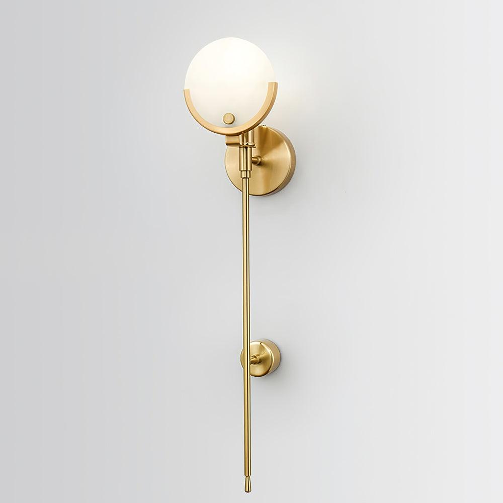 Aminex Sphere Alabaster Wall Light-Neutral Decor